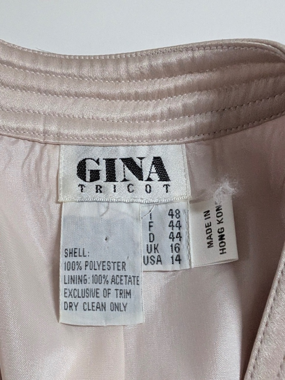 Vintage Pastel Oversized Blazer Button Down Size 14 Pink (v) - Picture 6 of 13